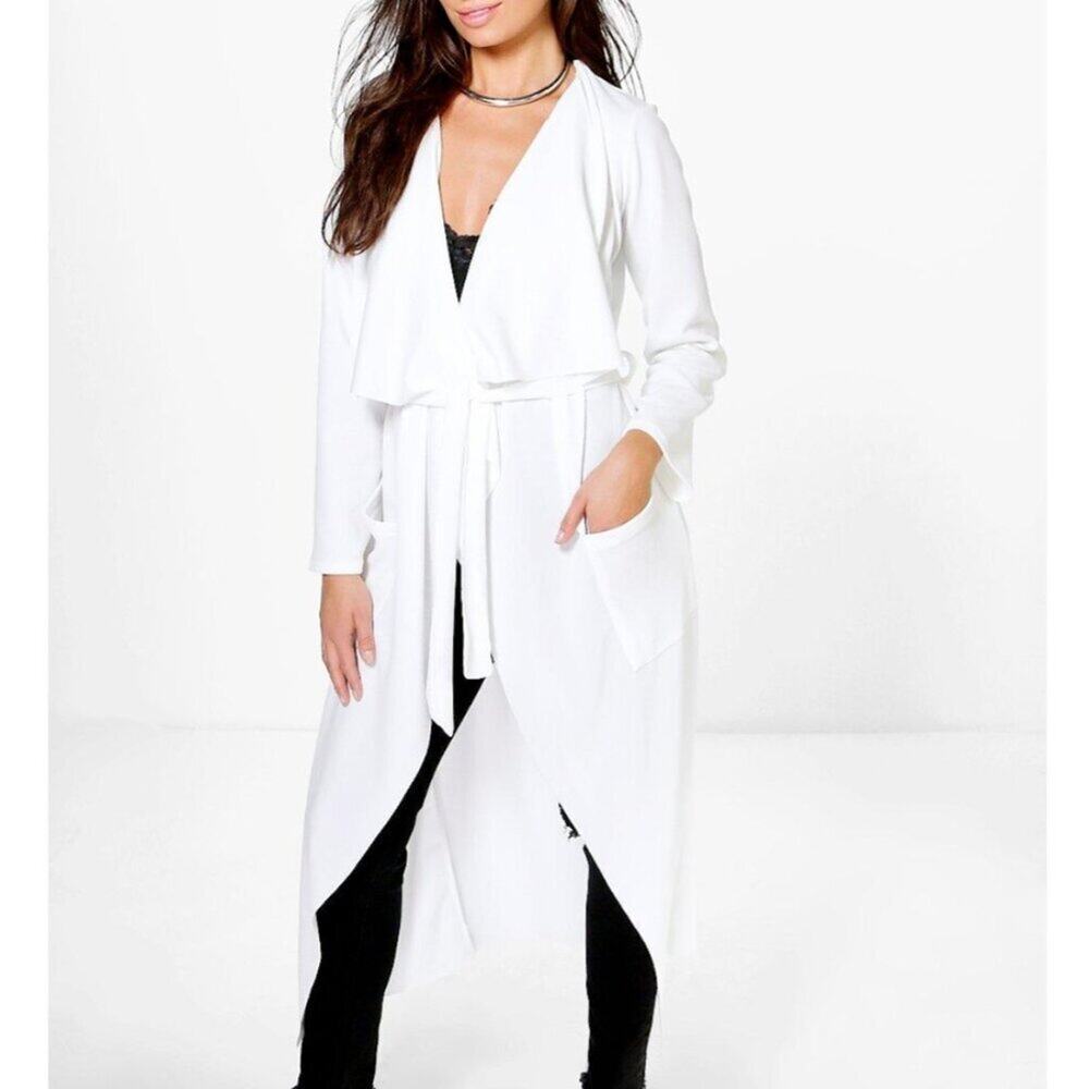 Primi Robe style White Duster Medium EUC